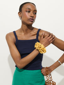 Lara Tank In Cotton Pointelle