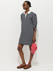 Lizzy Rugby Stripe Dress In Cotton Jersey