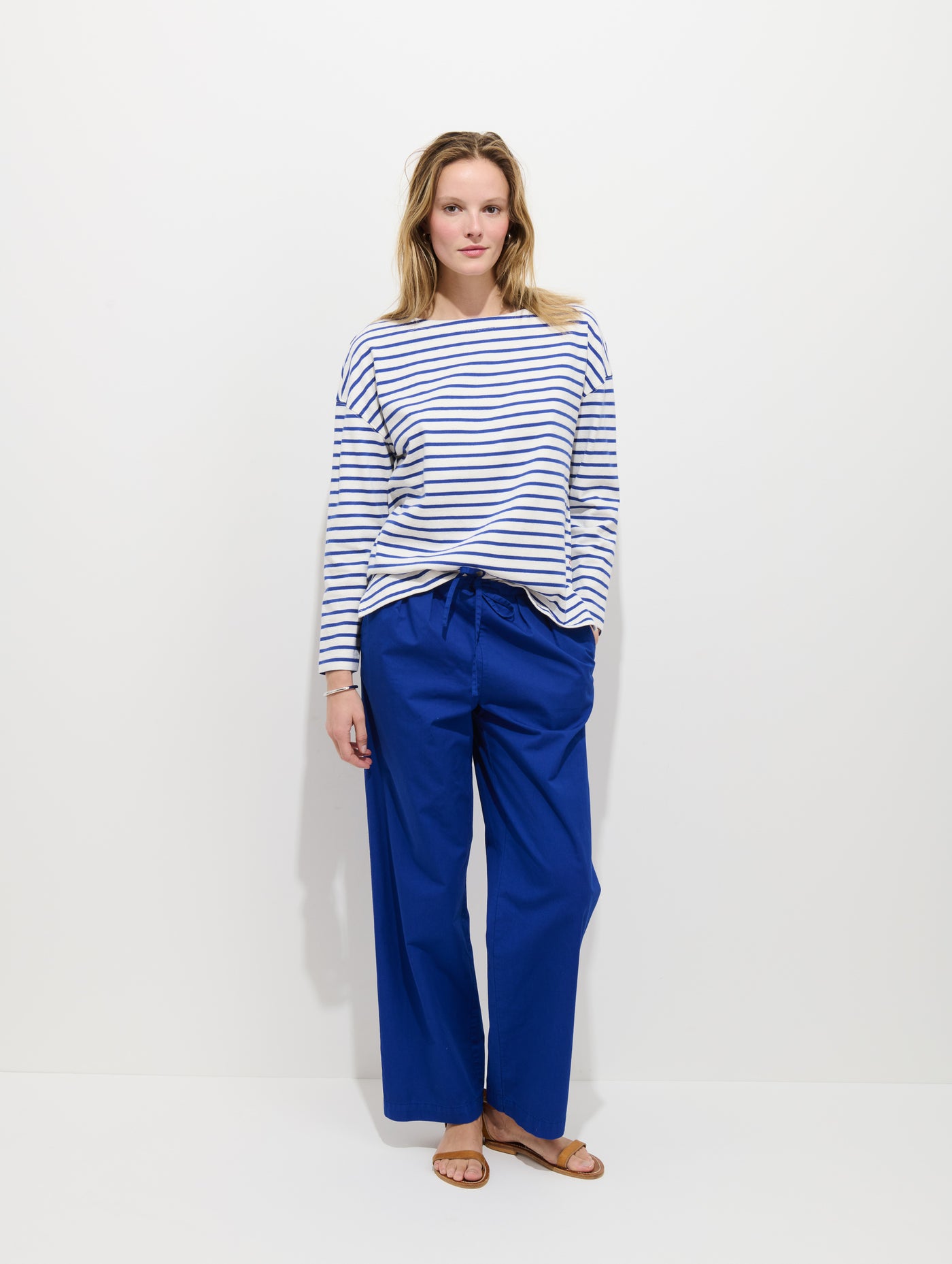 Avignon Striped Tee In Cotton