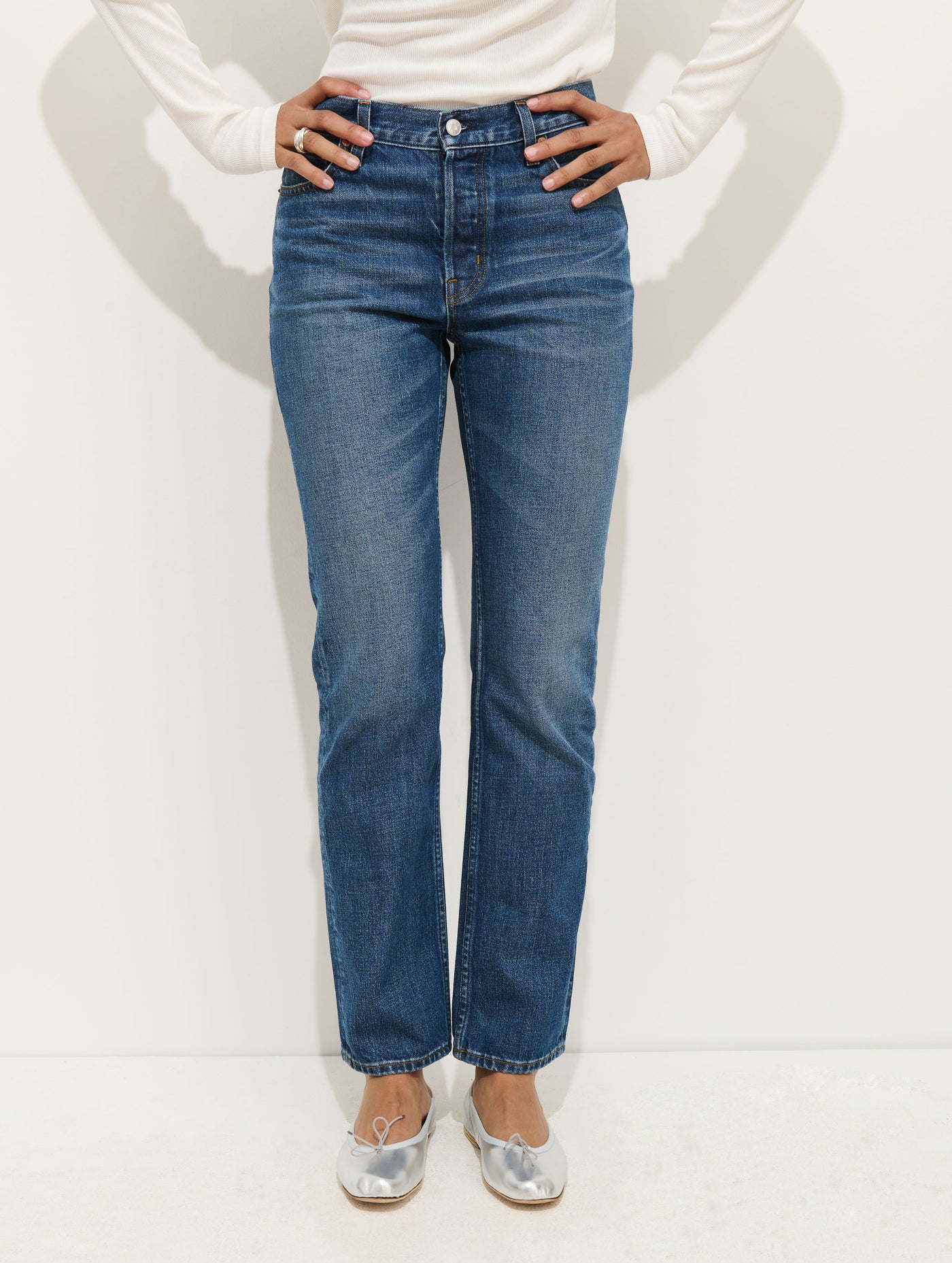 Jane Mid Rise Straight Jean