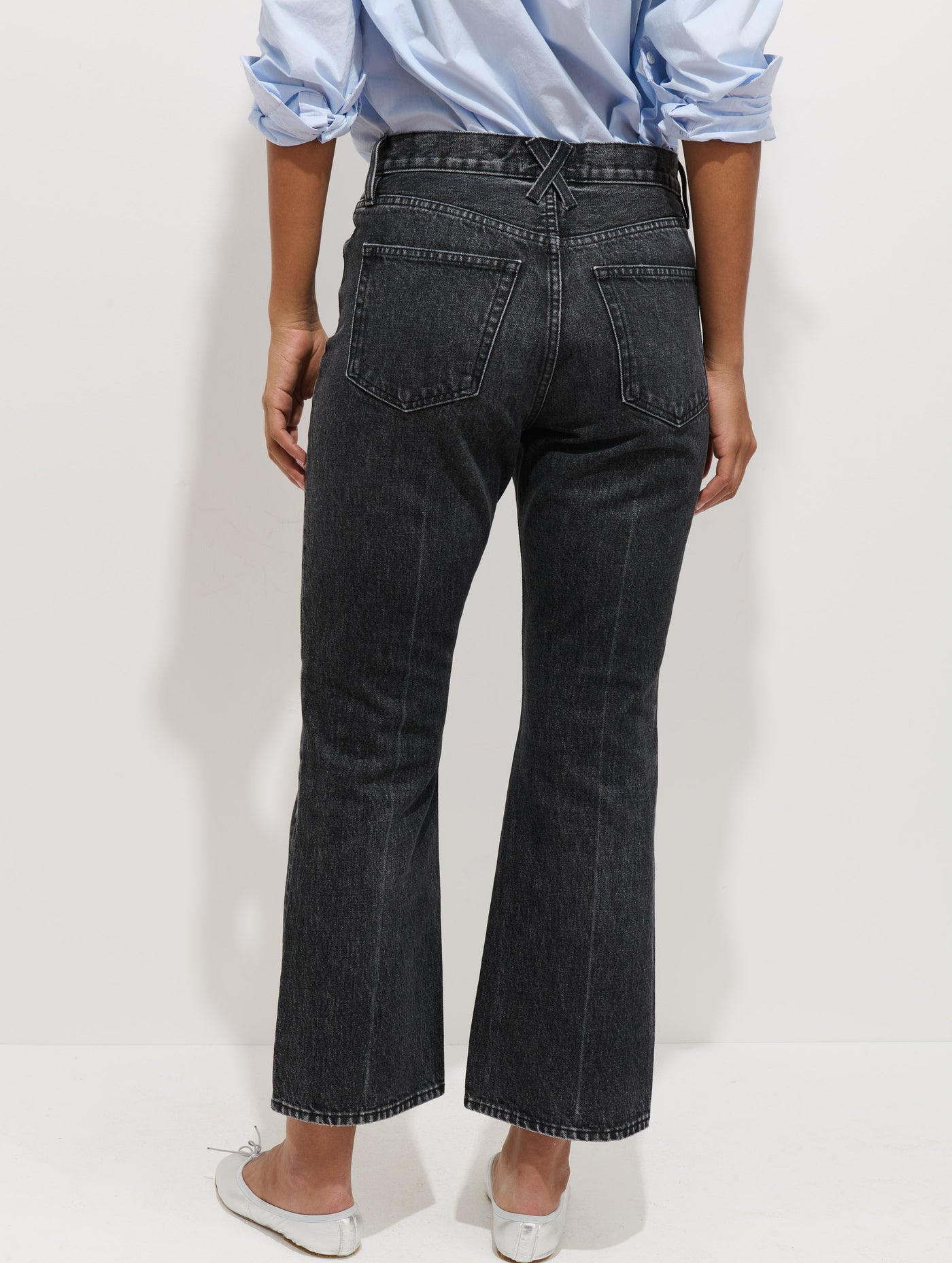 Bessette Mid Rise Boot Cut Cropped Jean