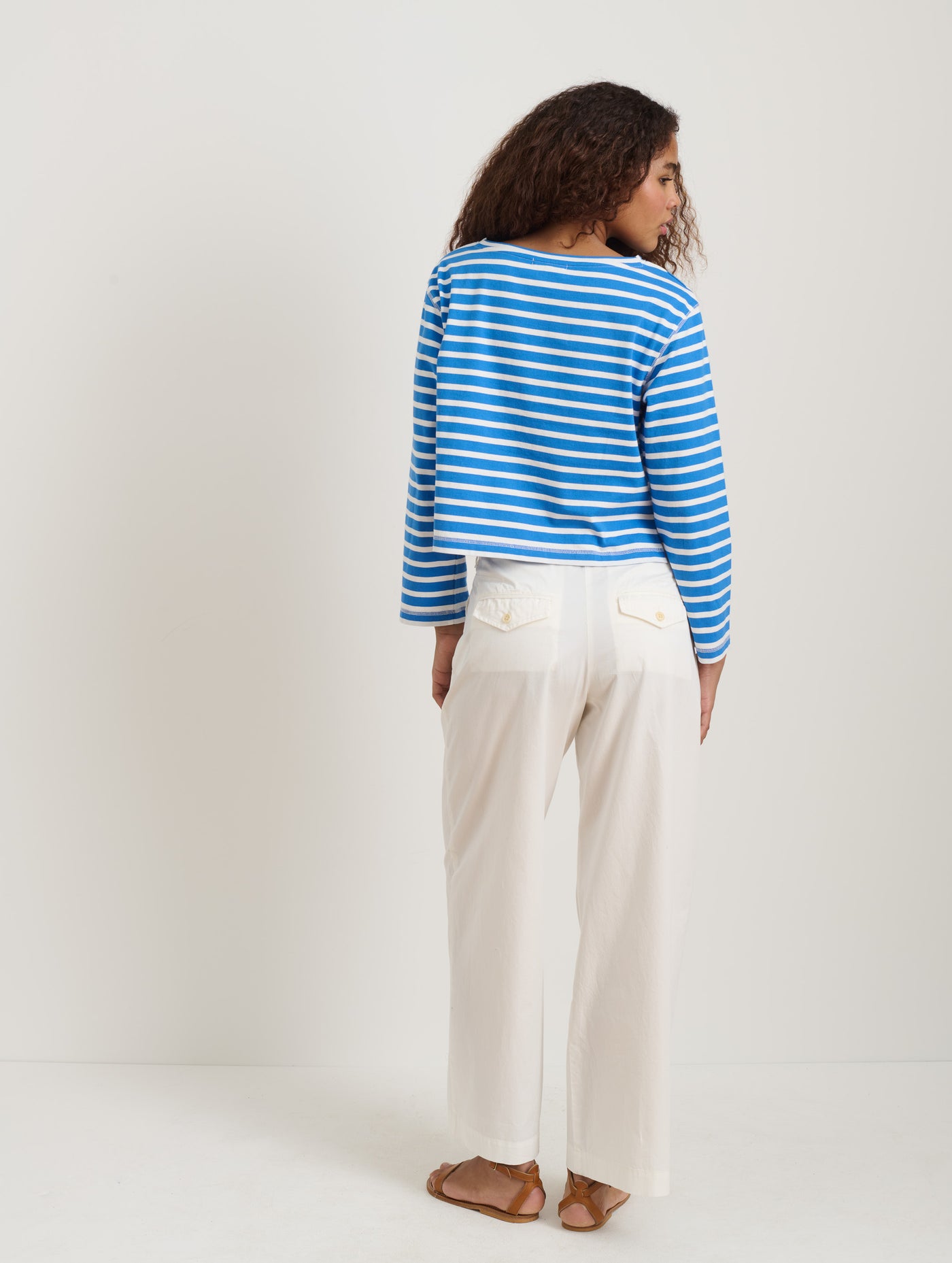 Ina Pleated Pant In Lightweight Twill