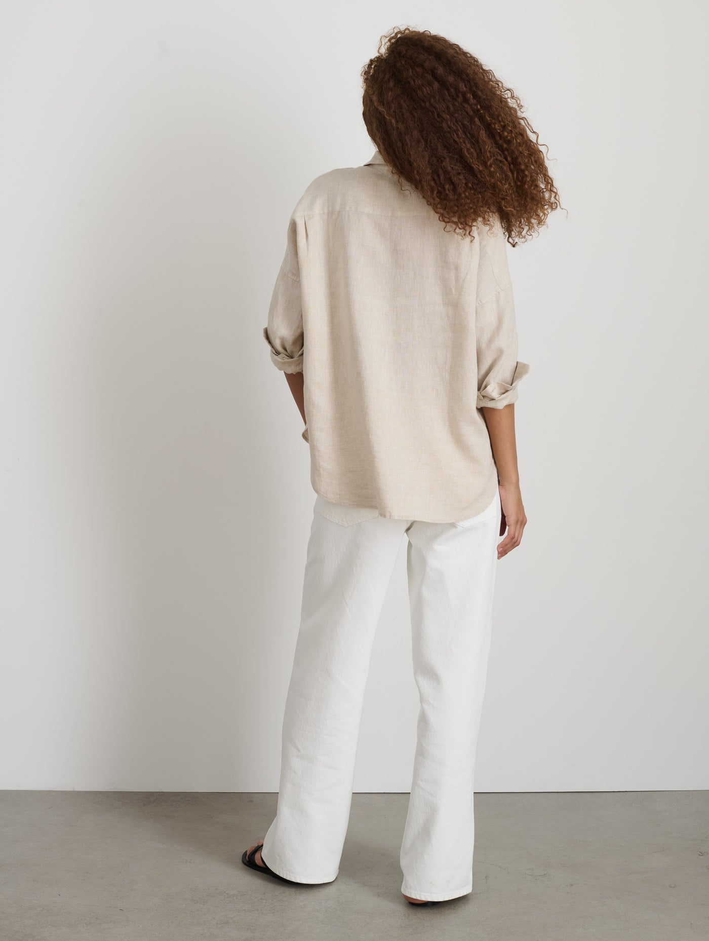 Jo Shirt In Flax Linen