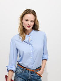 Chantilly Ruffle Shirt In Cotton Voile
