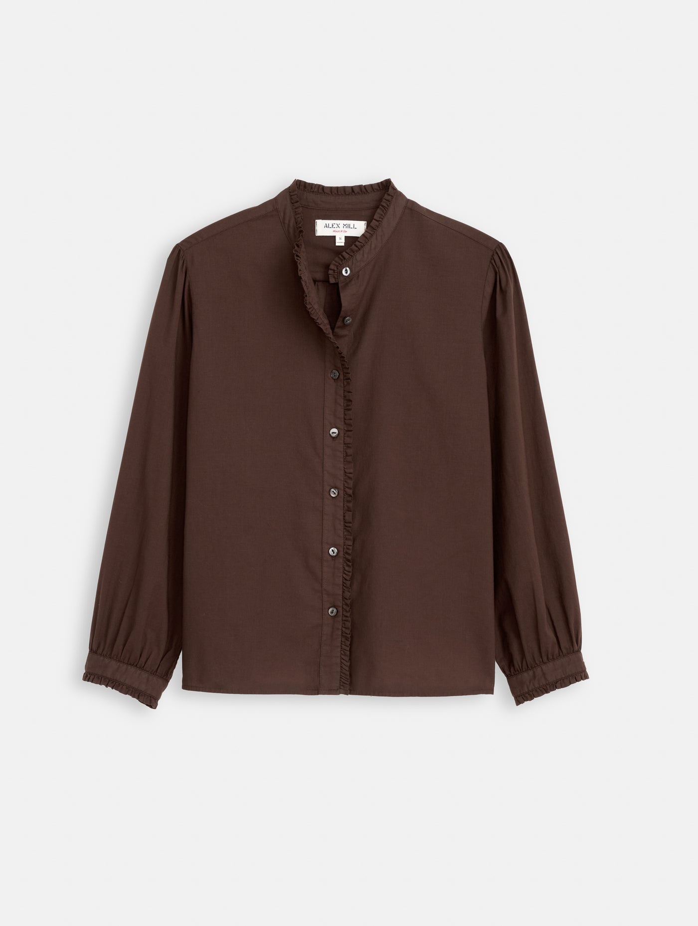 Chantilly Ruffle Shirt In Cotton Voile