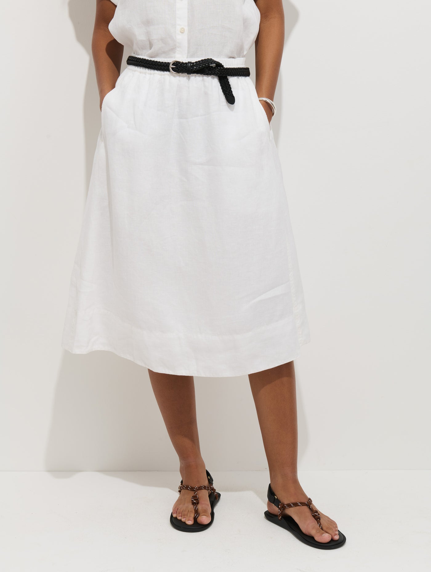 Maddie Skirt In Linen