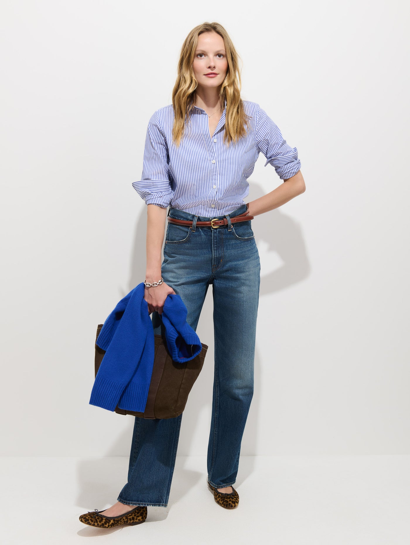 Gracie Striped Shirt in Poplin