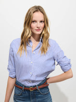 Gracie Striped Shirt in Poplin