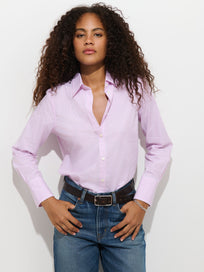 Gracie Striped Shirt in Poplin