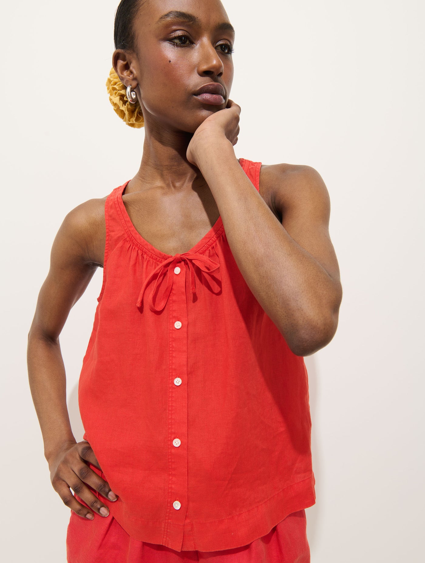 Sydney Top In Linen