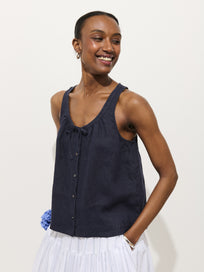 Sydney Top In Linen