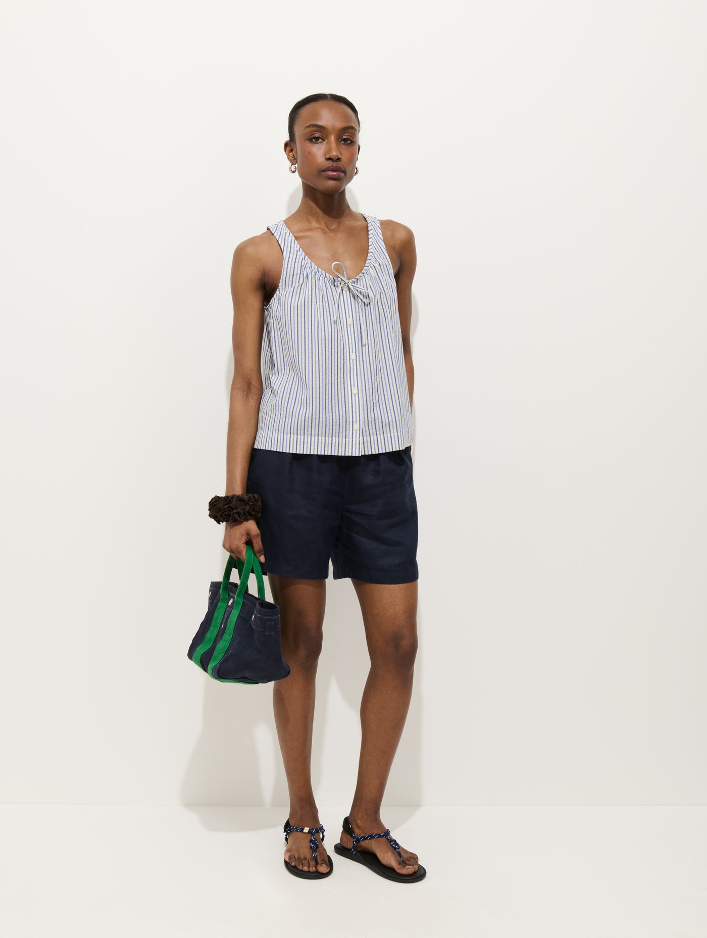 Sydney Stripe Top In Seersucker