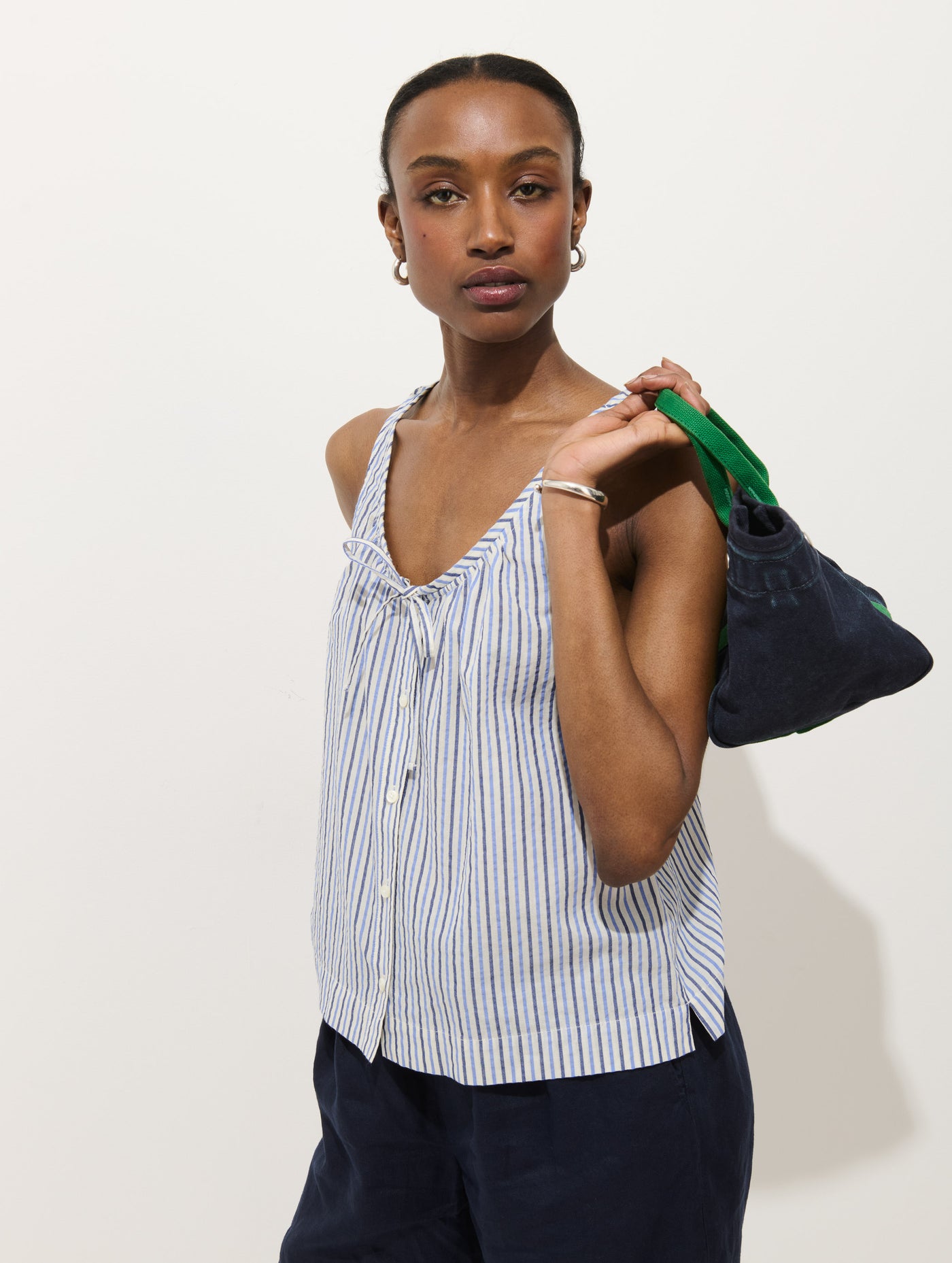 Sydney Stripe Top In Seersucker