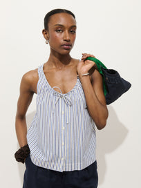 Sydney Stripe Top In Seersucker