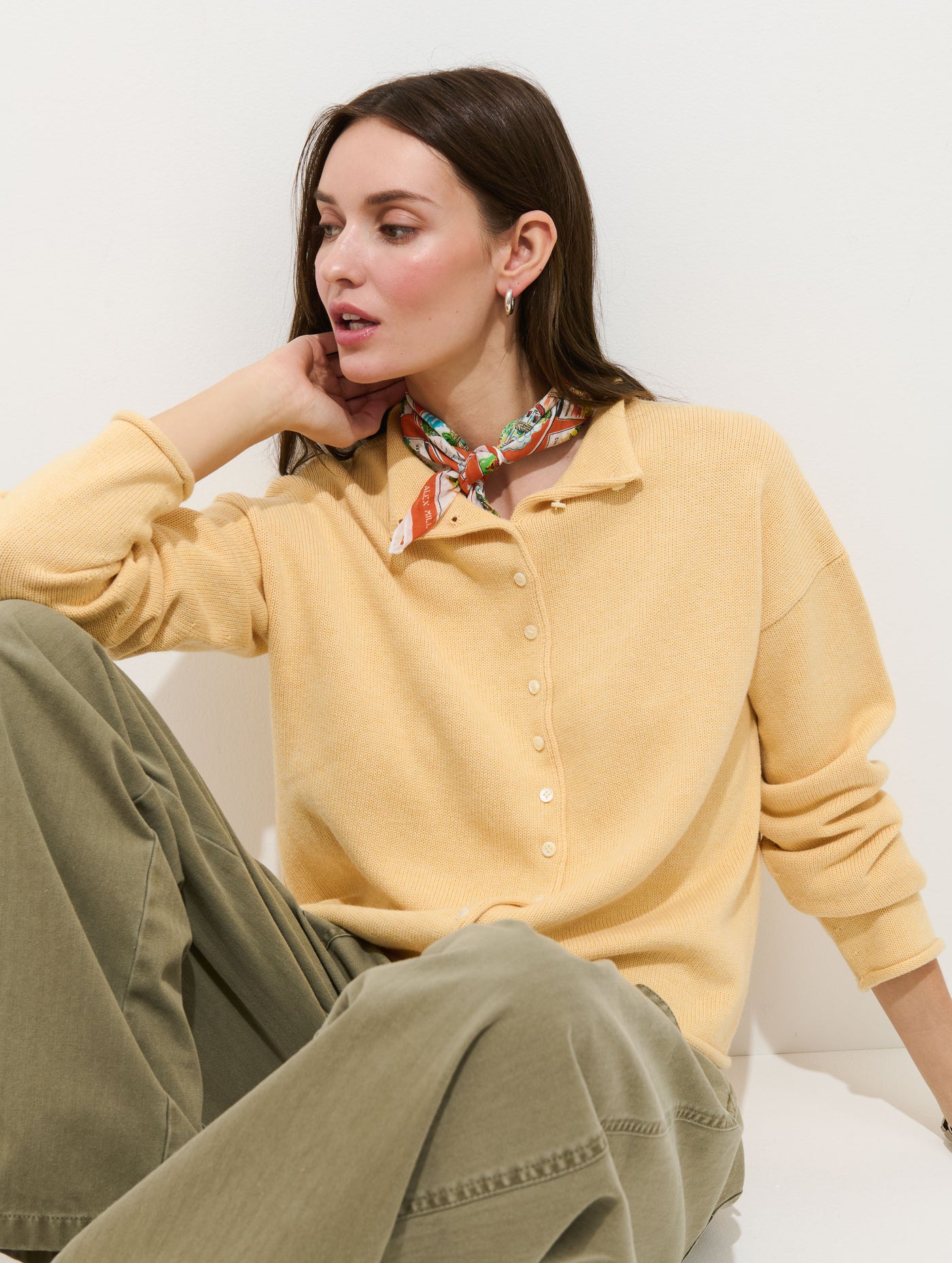 Taylor Cardigan In Cotton Cashmere