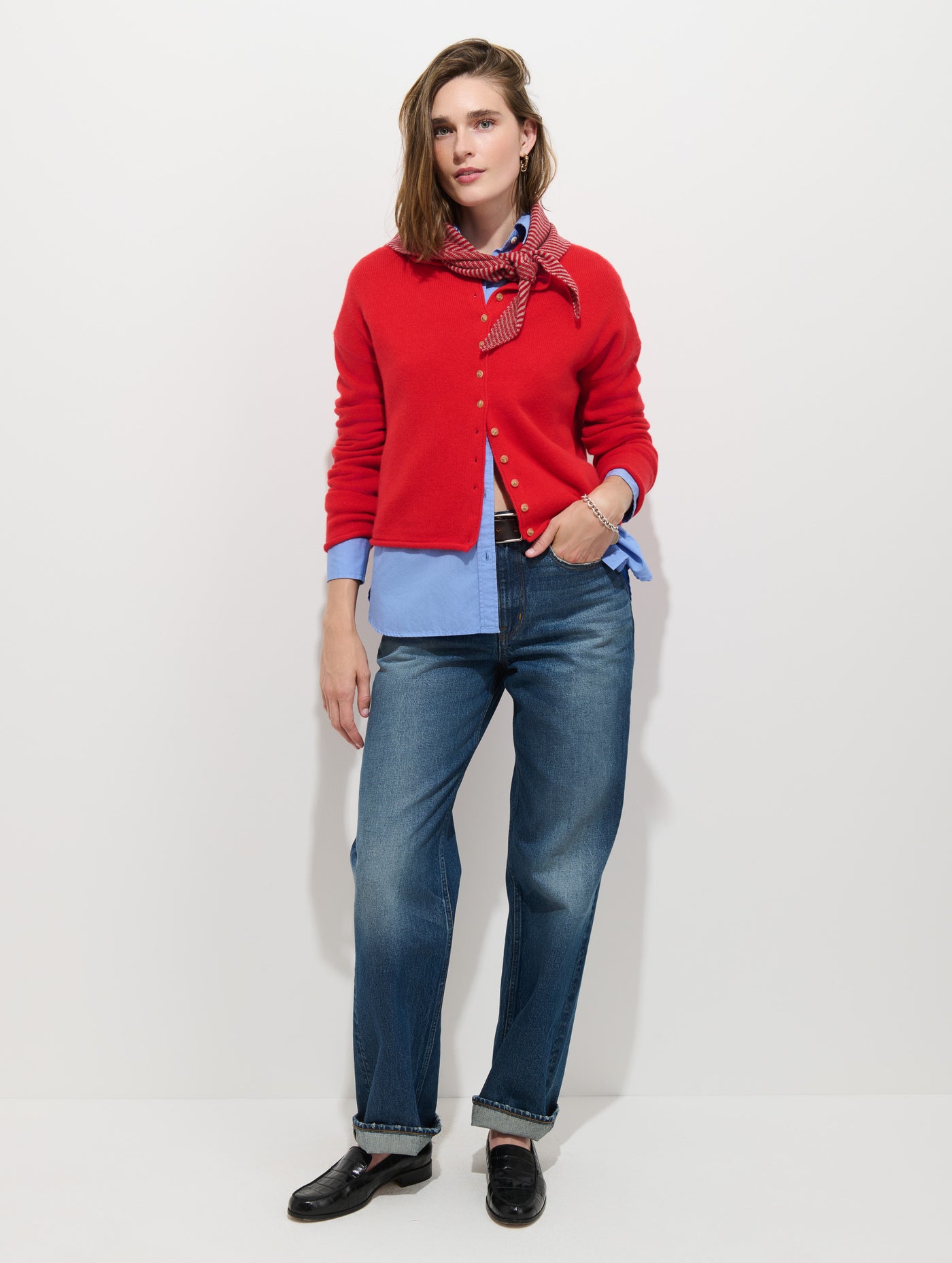 Taylor Cardigan in Washed Cashmere