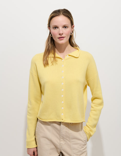 Taylor Cardigan in Washed Cashmere