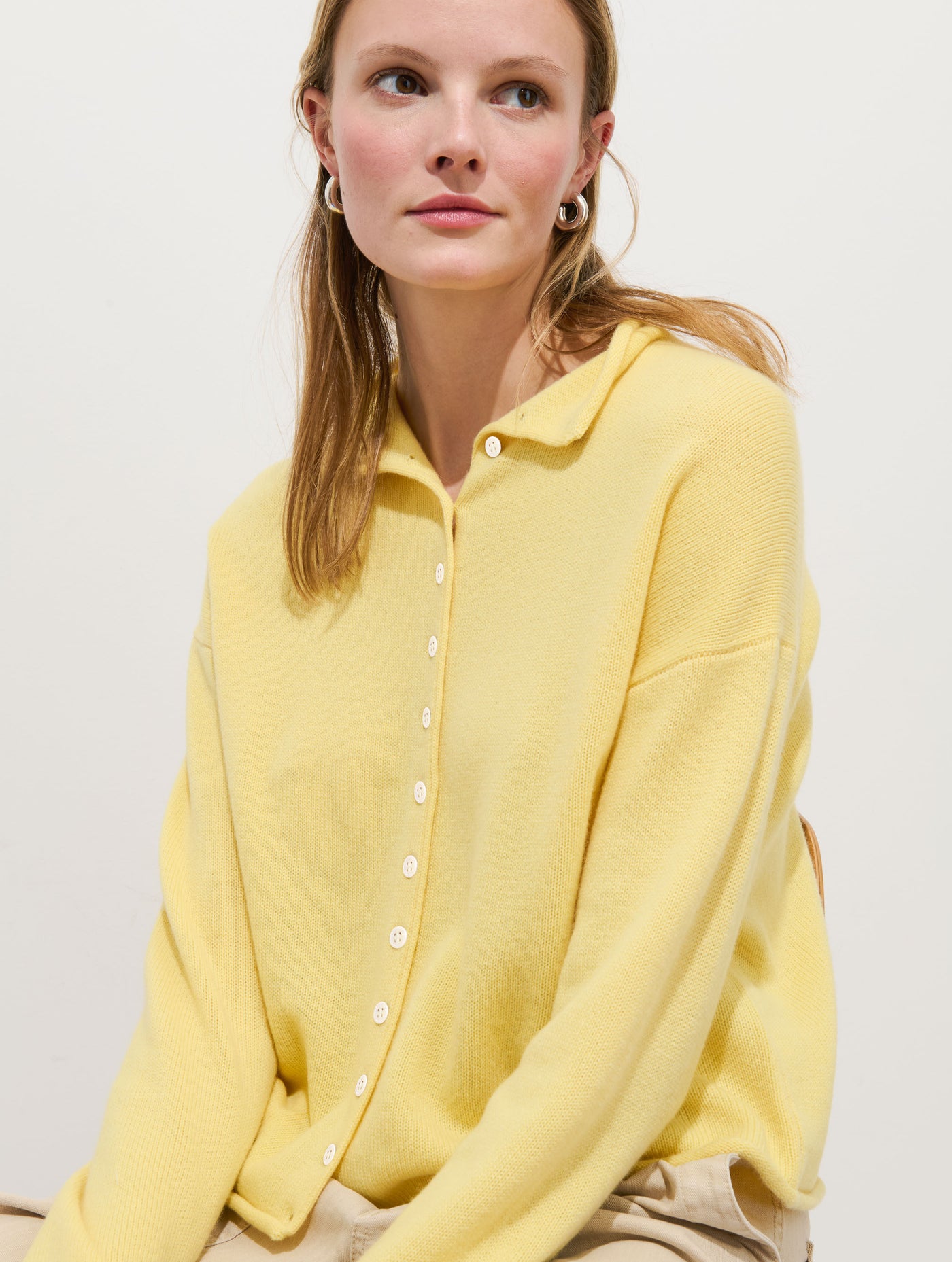 Taylor Cardigan in Washed Cashmere