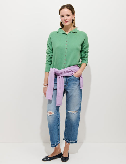 Taylor Cardigan in Washed Cashmere