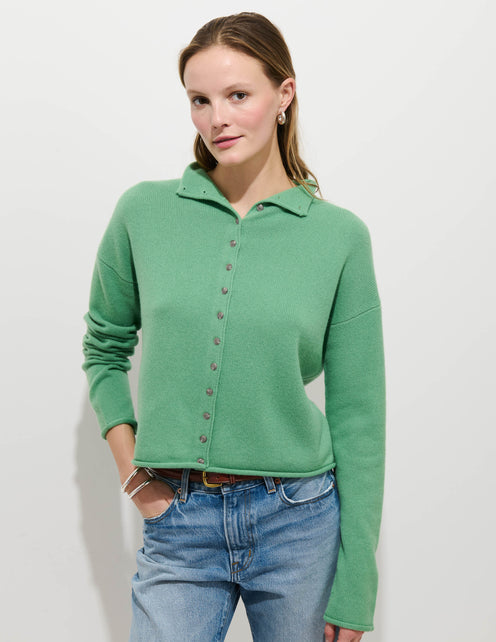 Taylor Cardigan in Washed Cashmere