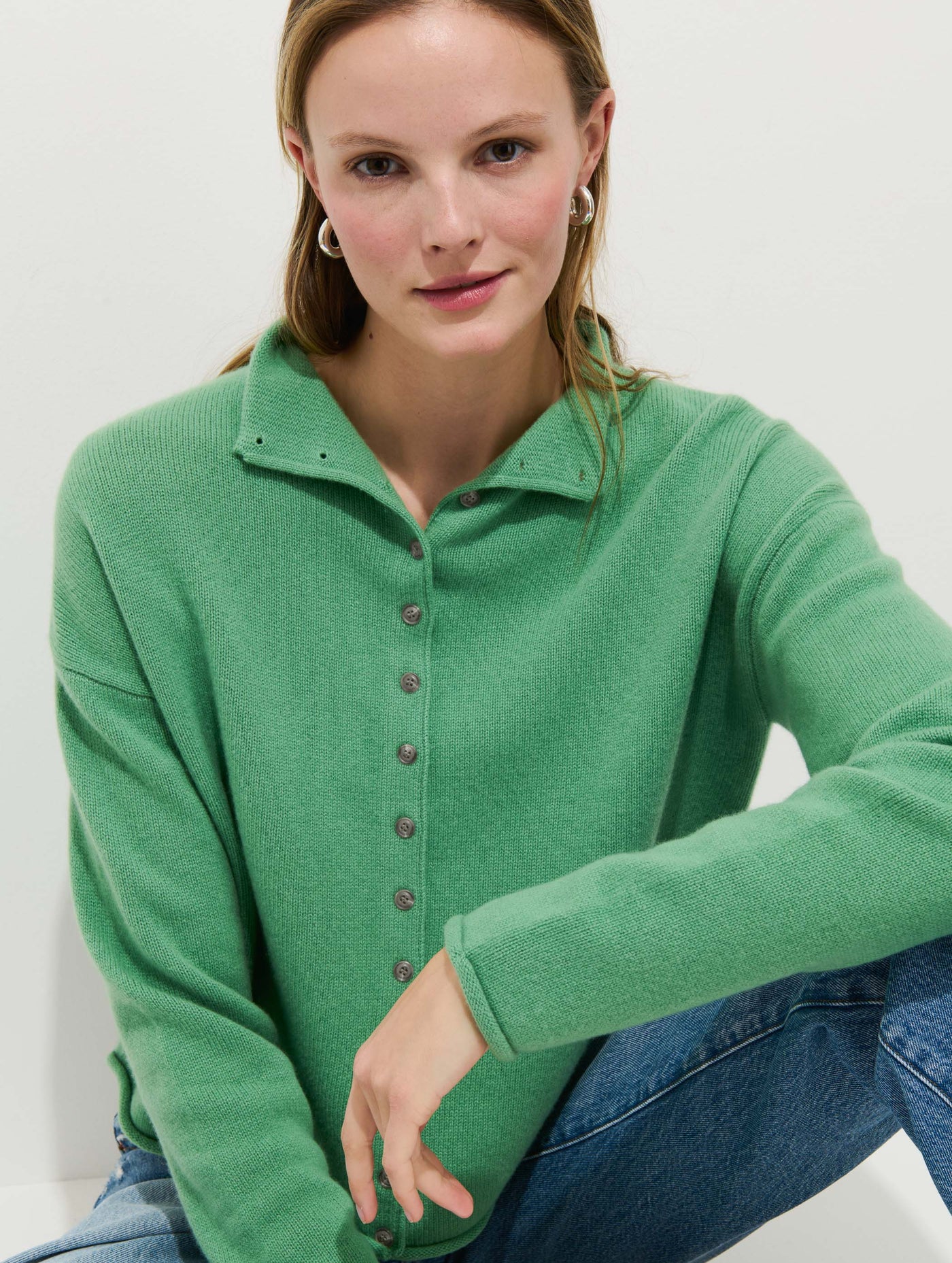 Taylor Cardigan in Washed Cashmere