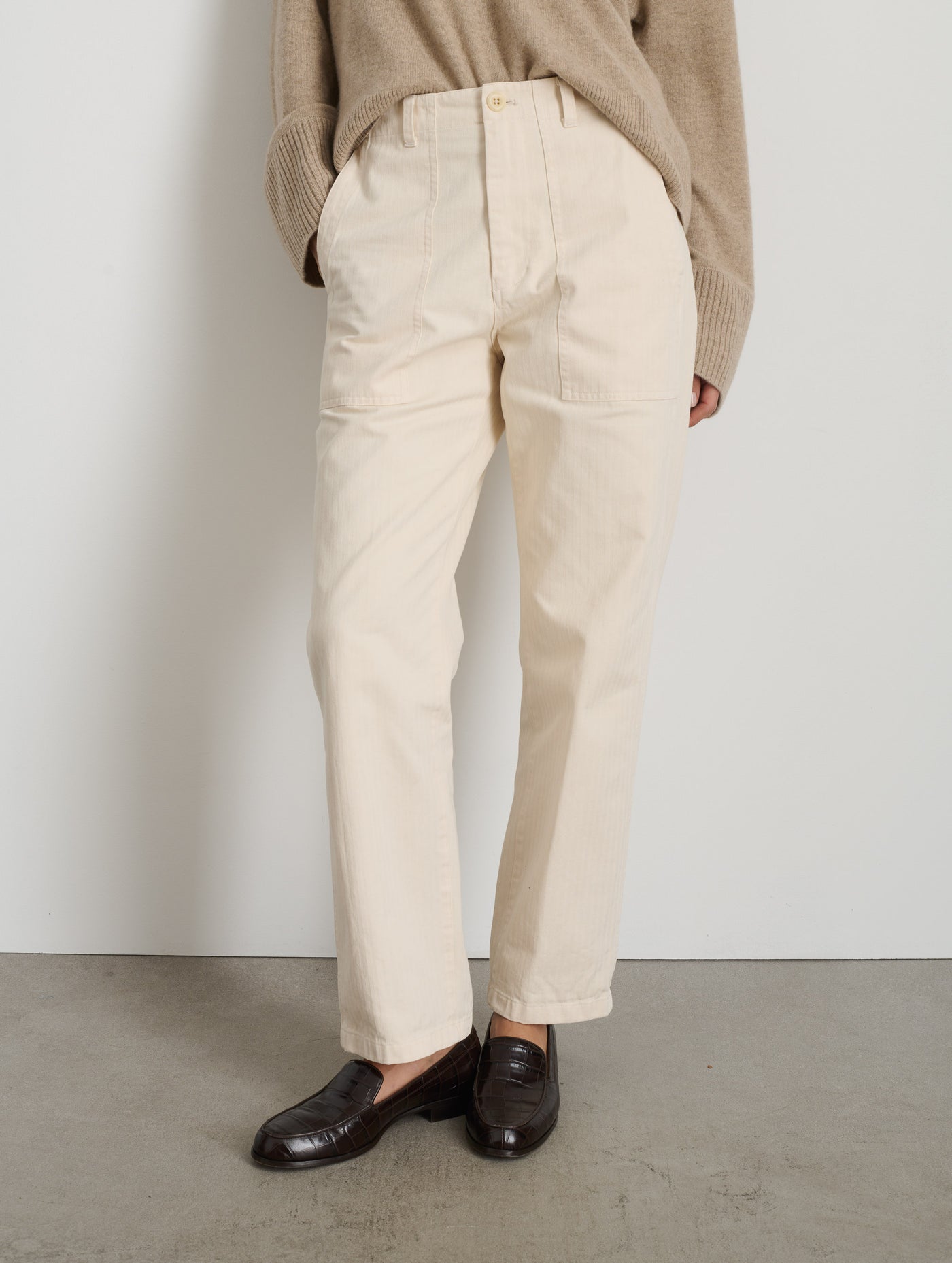 Neil Pant In Herringbone