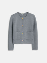 Paris Sweater Jacket In Grey Shadow