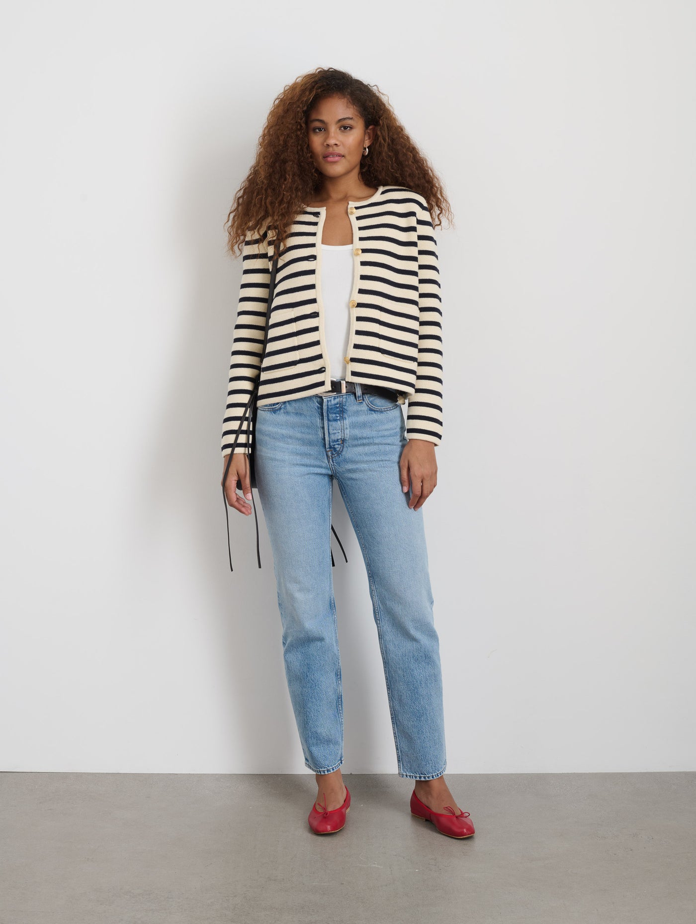 Paris Sweater Jacket in Stripe