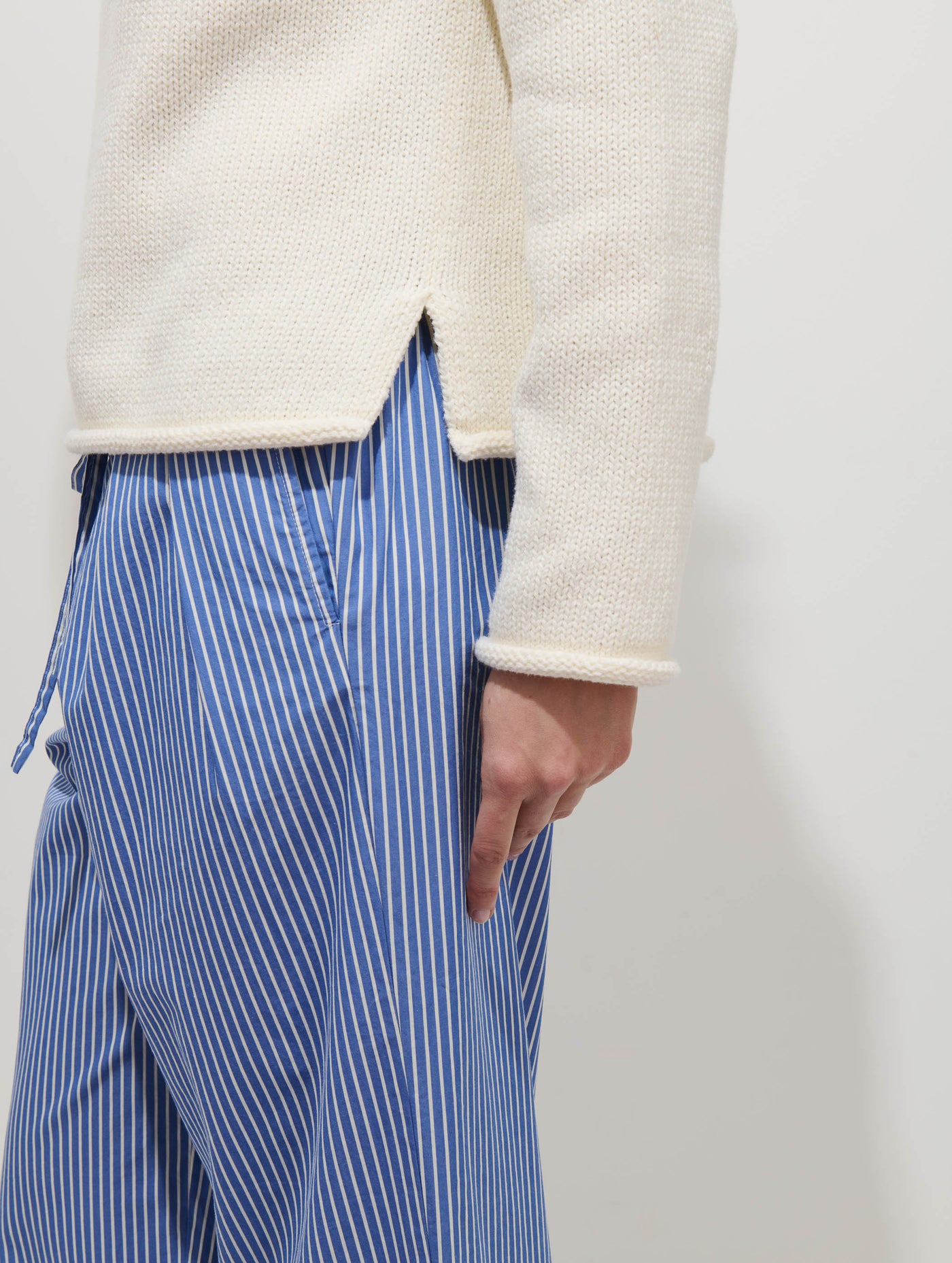 Hudson Striped Pant In Poplin