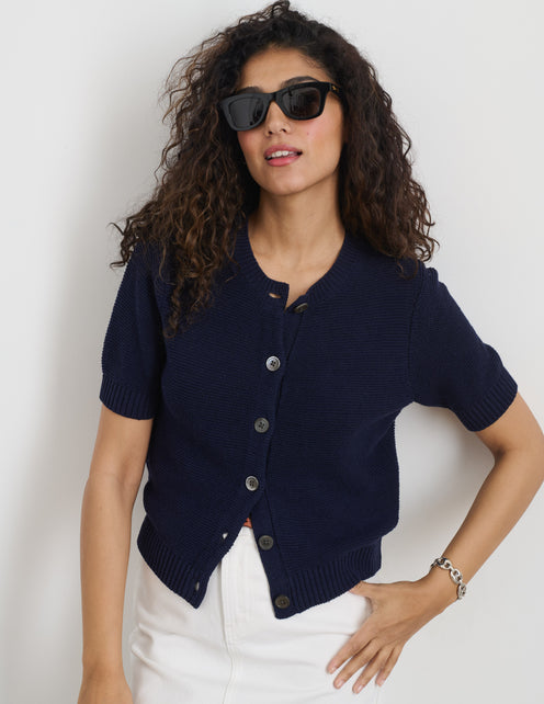 Elle Sweater In Cotton Linen