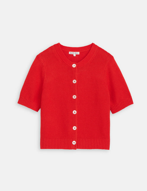 Elle Cardigan In Linen Cotton
