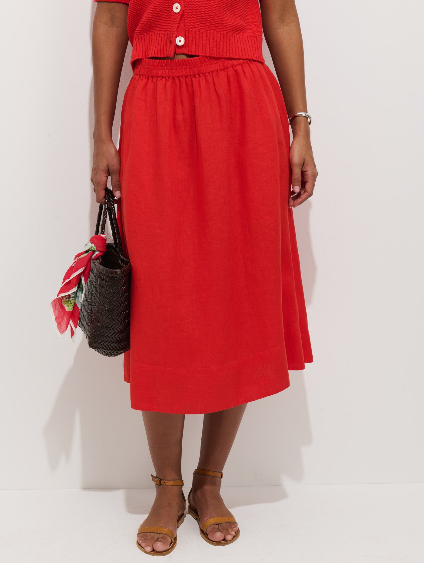 Maddie Skirt In Linen