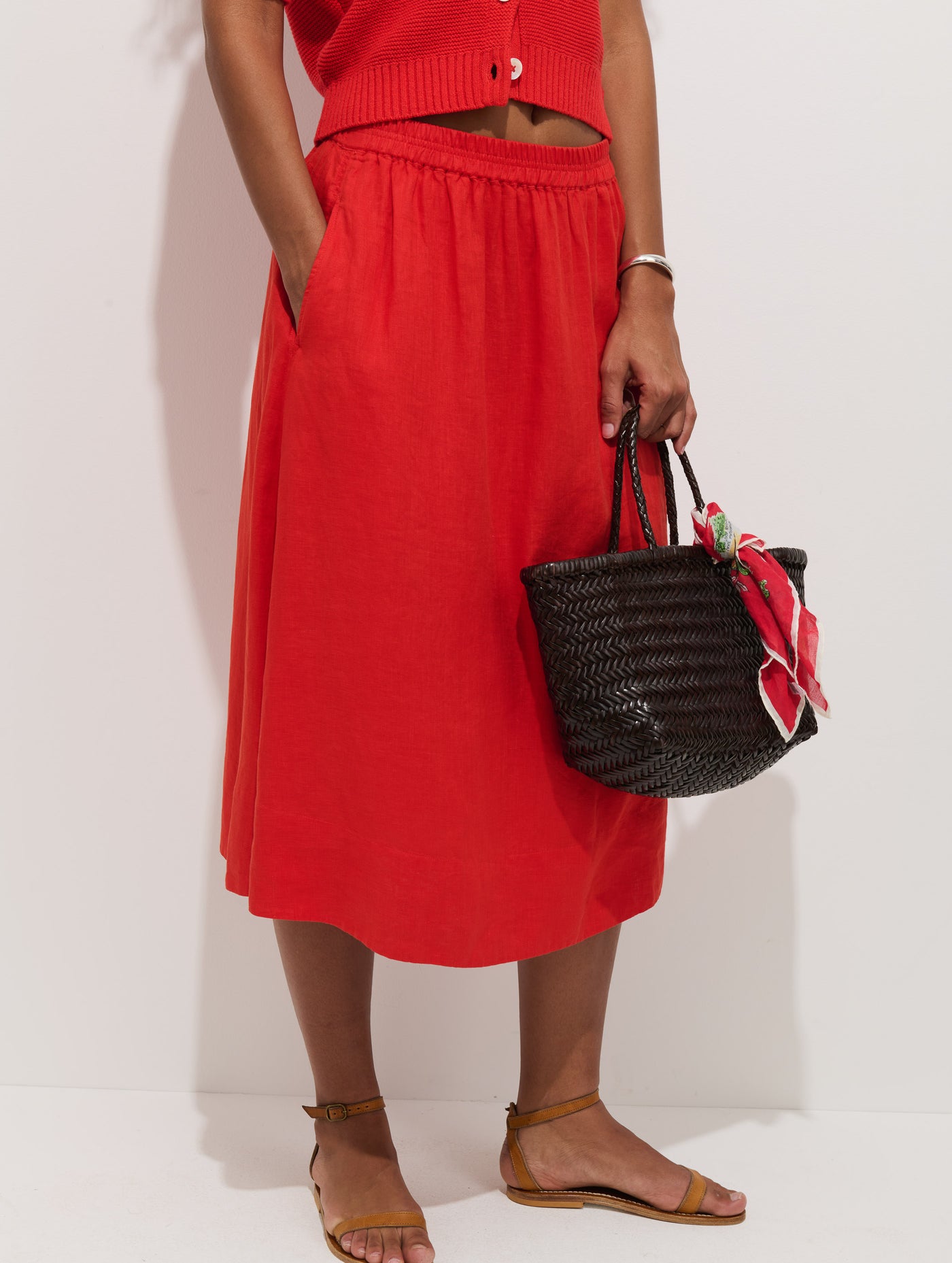Maddie Skirt In Linen