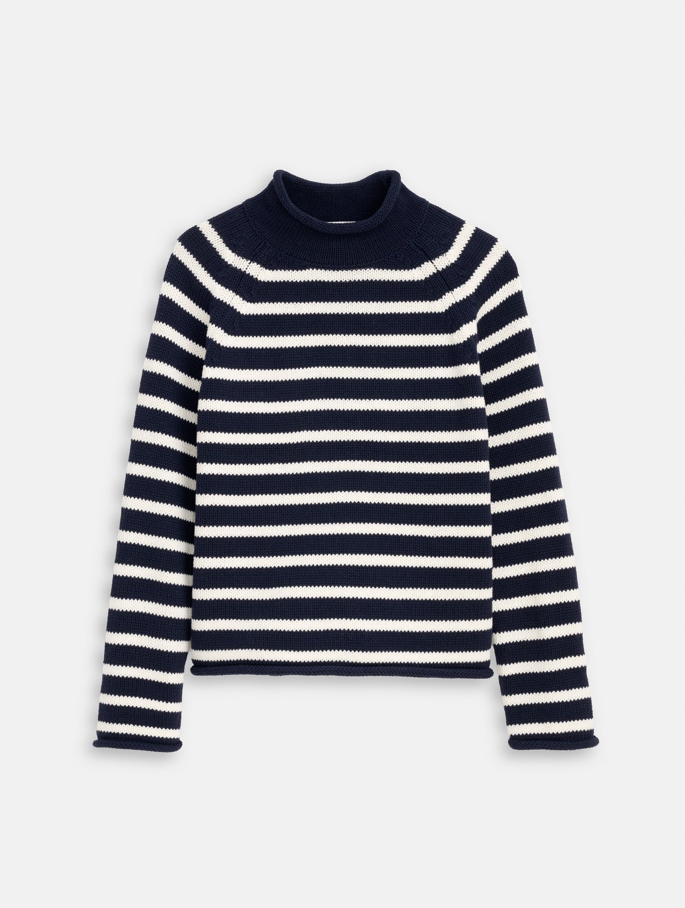 Eastport Striped Rollneck In Cotton