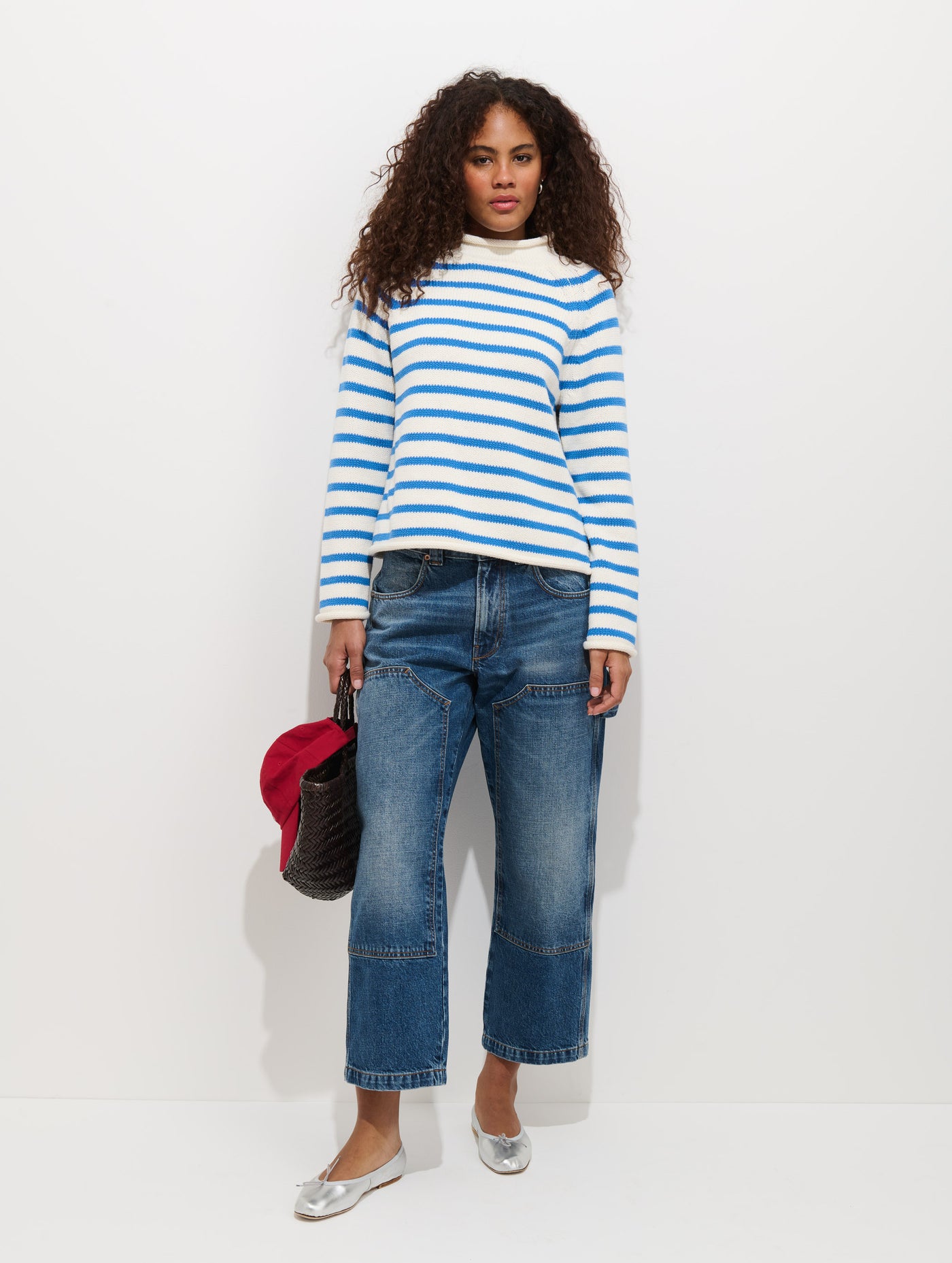 Eastport Striped Rollneck In Cotton