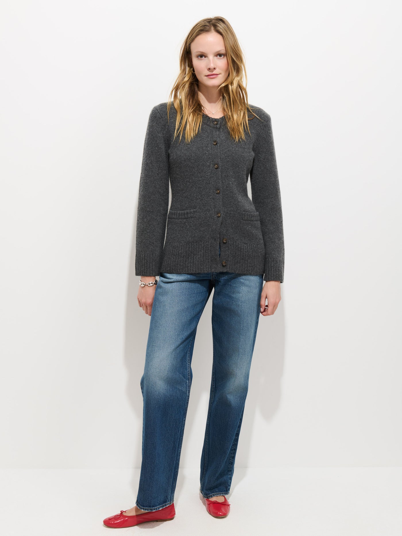 Bordeaux Cardigan in Cashmere