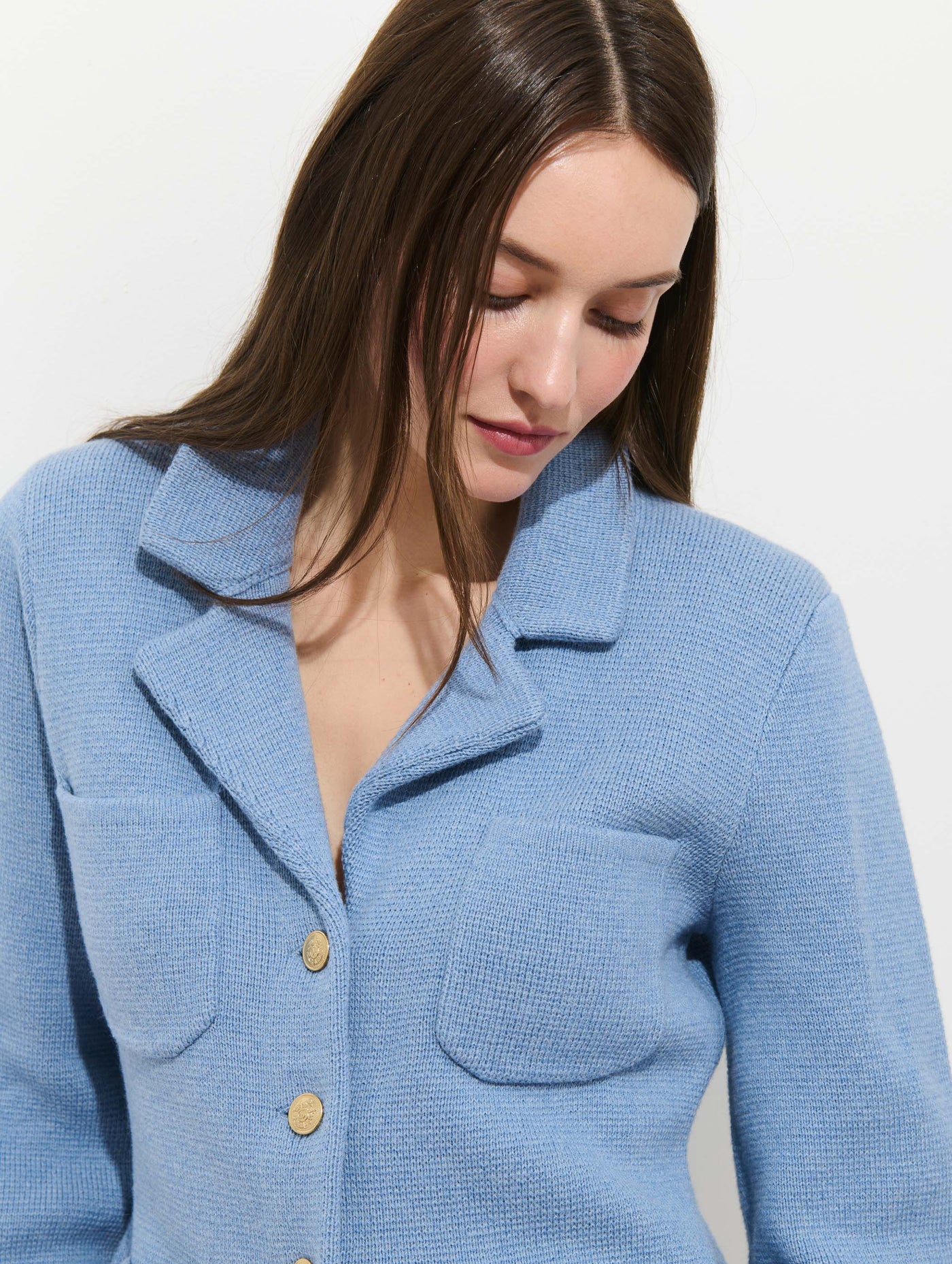 London Sweater Jacket In Cotton Cashmere