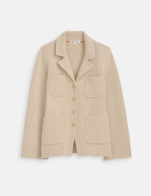 London Sweater Jacket In Cotton Cashmere