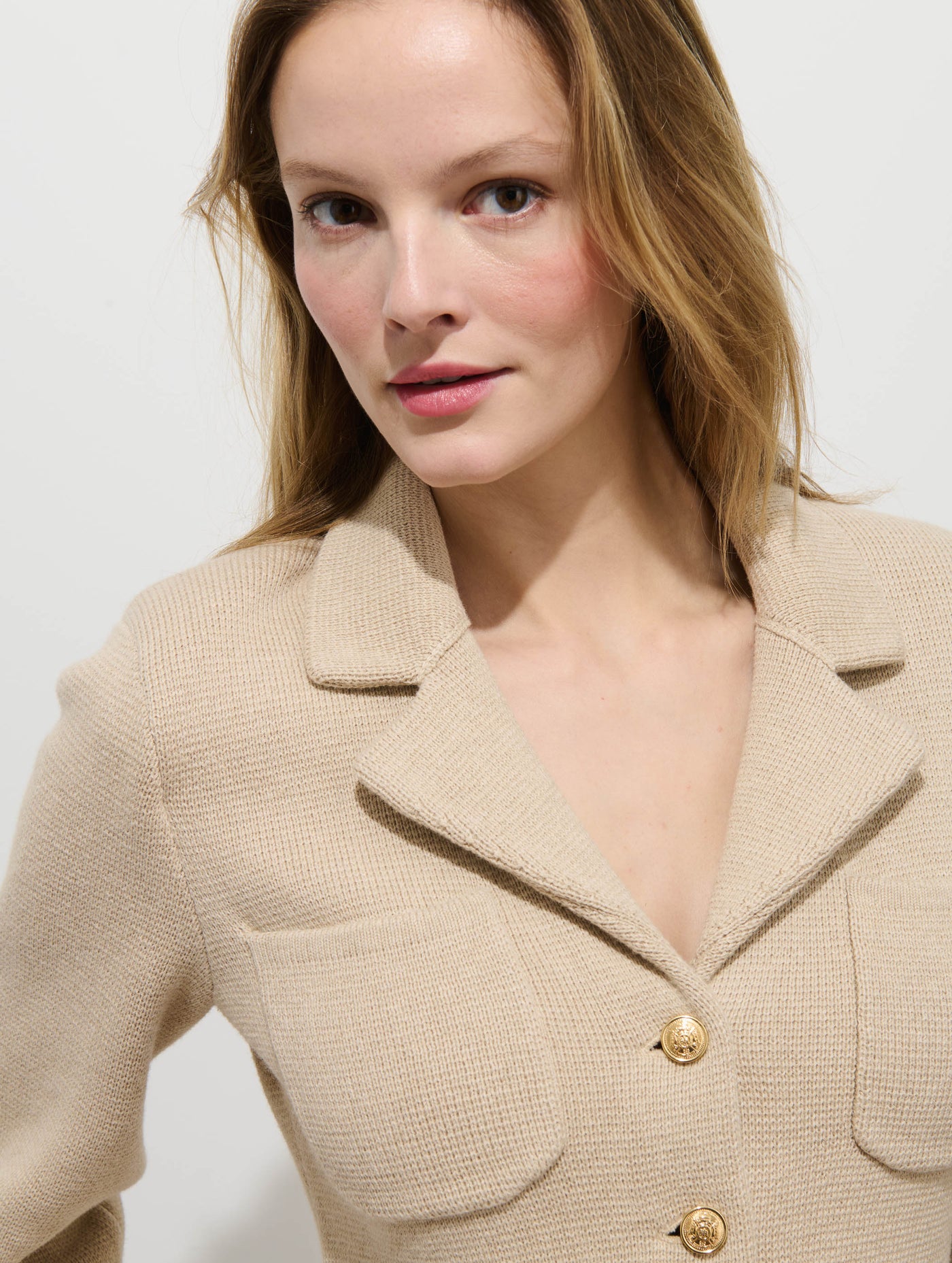 London Sweater Jacket In Cotton Cashmere