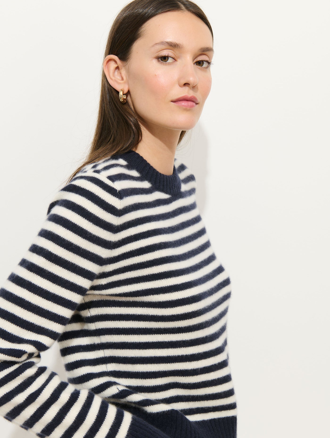 Marais Striped Sweater in Washed Cashmere