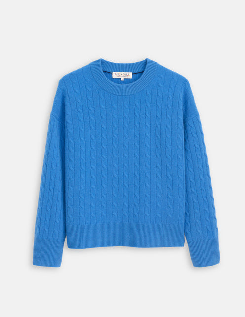 Charlie Cable Sweater In Cashmere