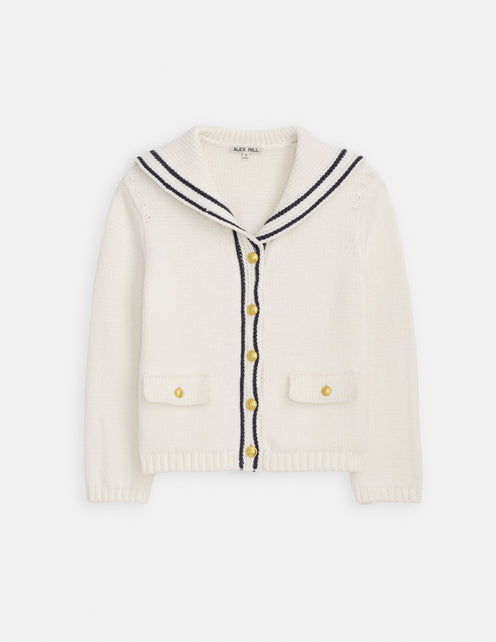 Cassie Sailor Cardigan 
In Cotton Blend
