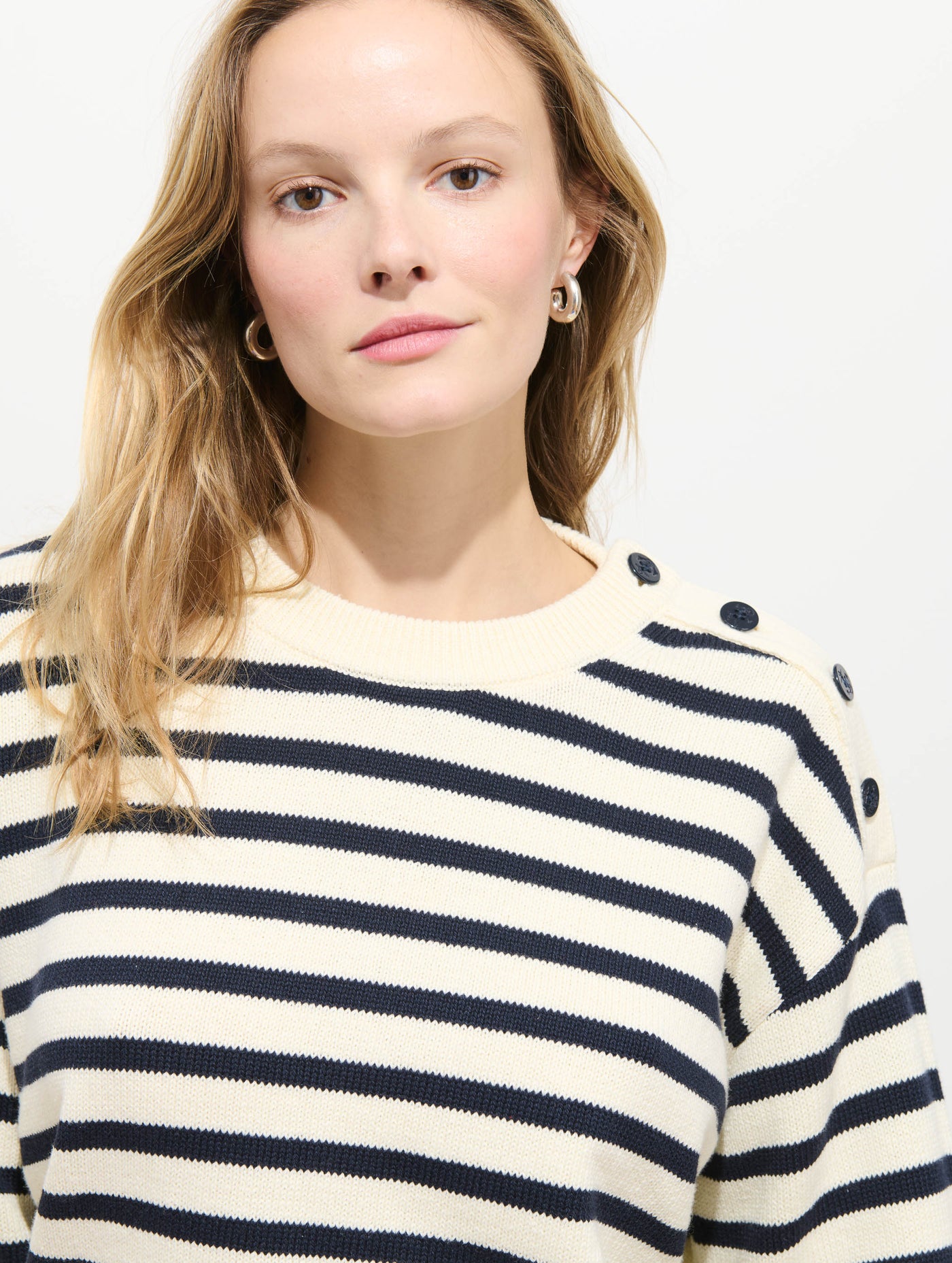 Normandy Striped Sweater In Cotton