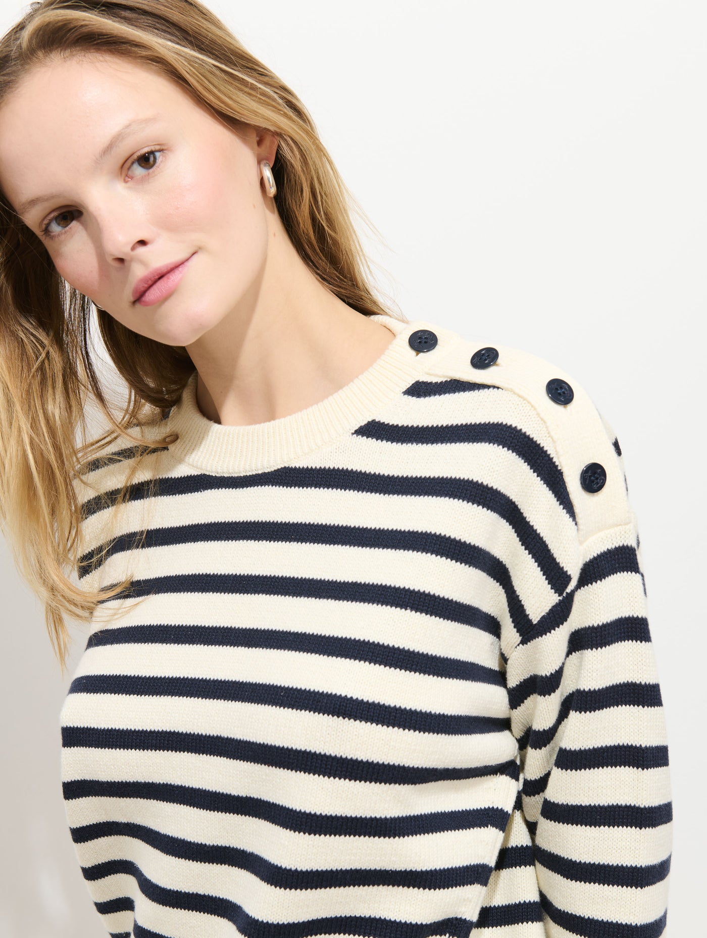 Normandy Striped Sweater In Cotton