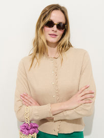 Bella Cardigan In Cotton Cashmere