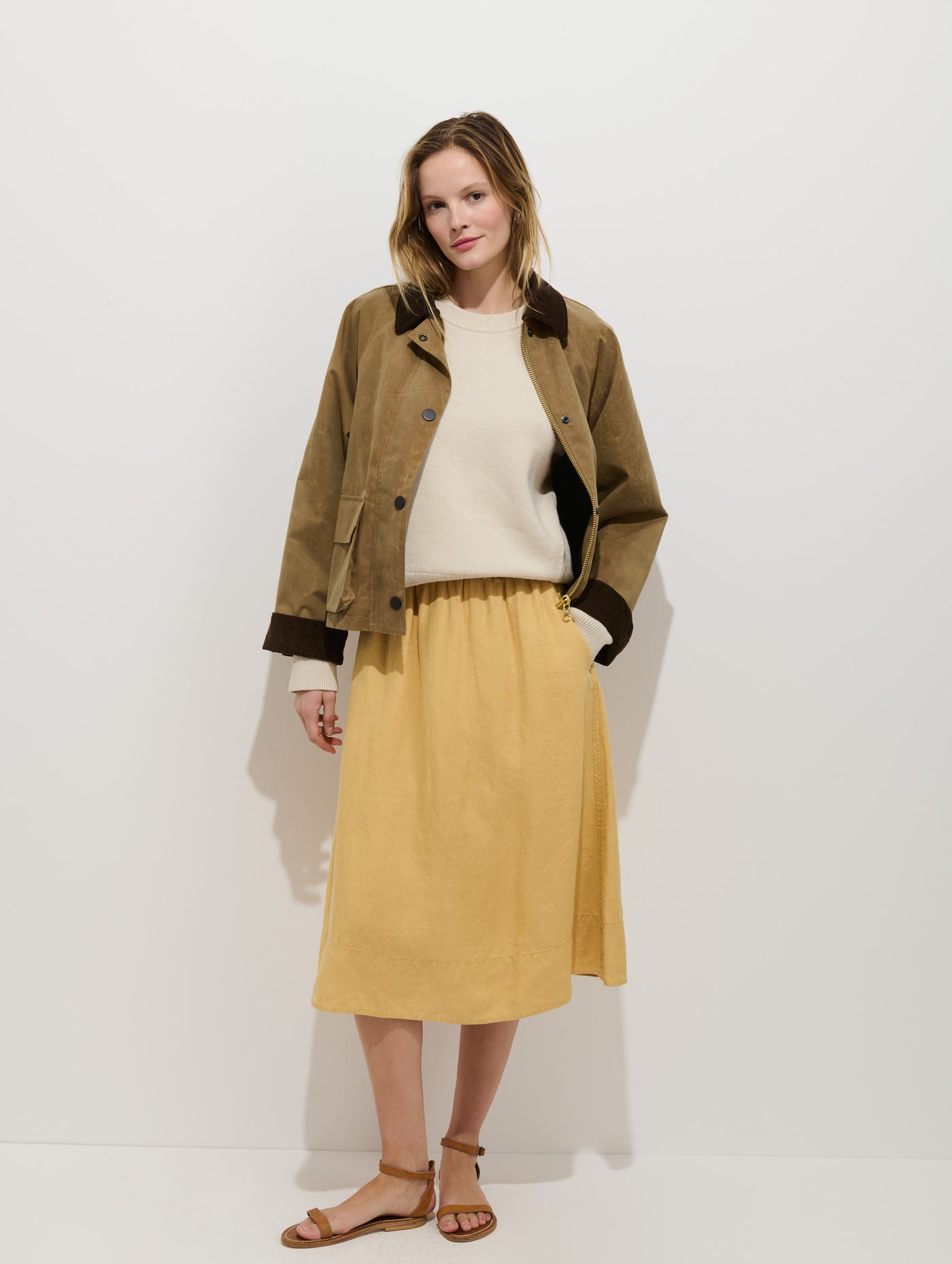 Maddie Skirt In Linen