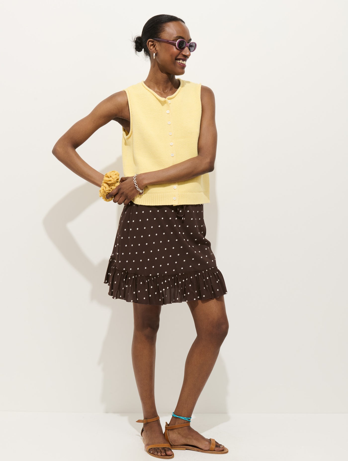 Flora Skirt In Polka Dot