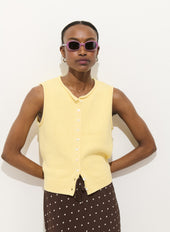 Taylor Vest in Cotton