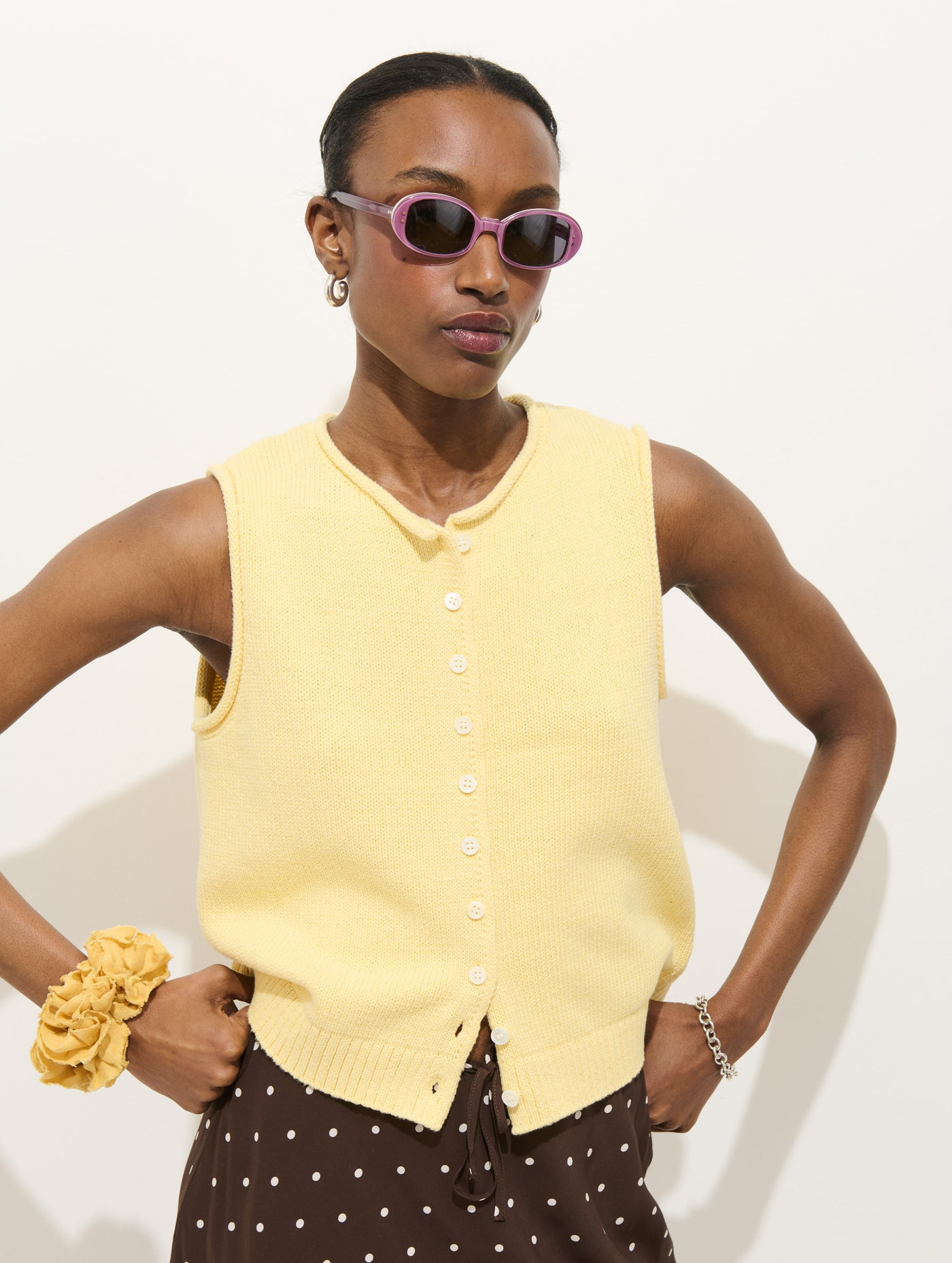 Taylor Vest in Cotton
