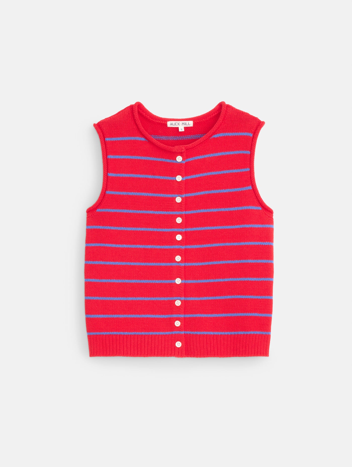 Taylor Striped Vest in Cotton